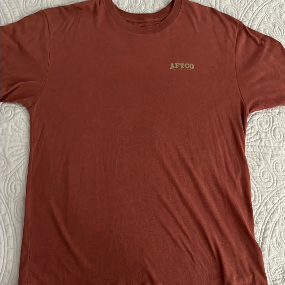 AFTCO Brick Red Graphic Tee - Picture 3 of 5
